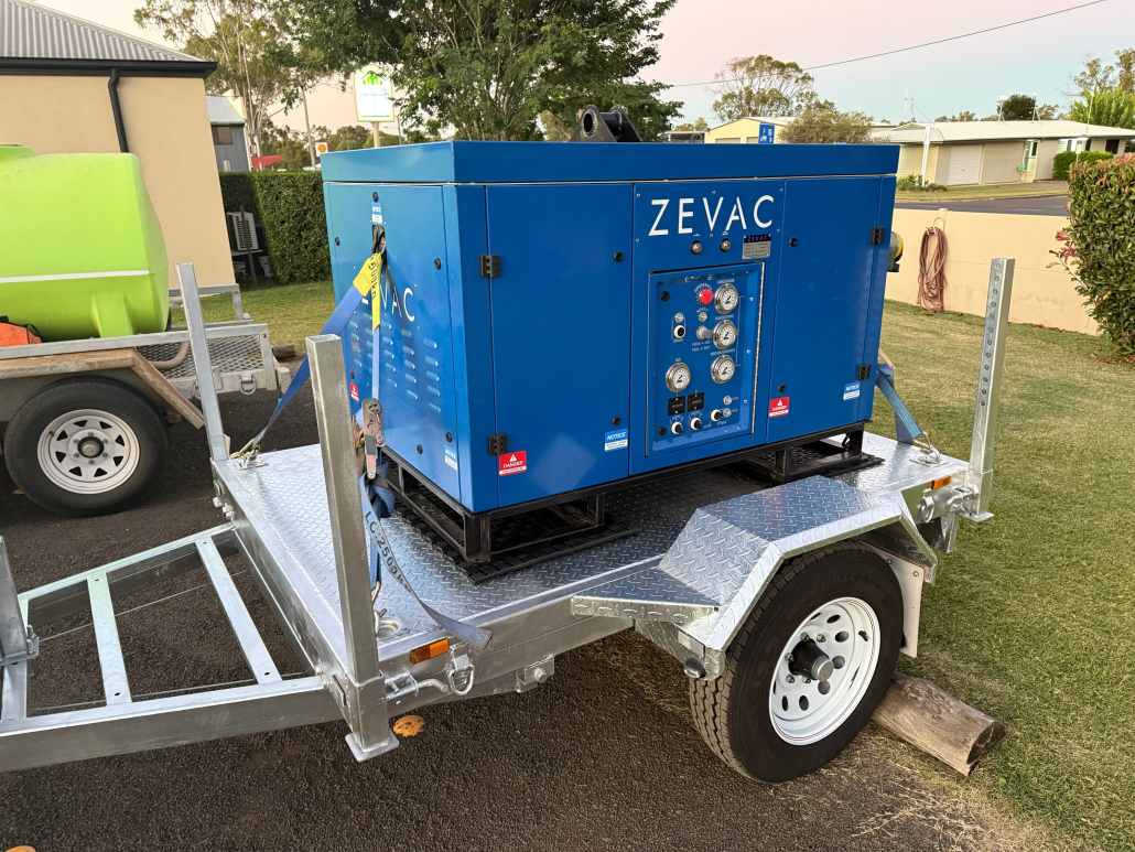 ZEVAC units mounted on a trailer