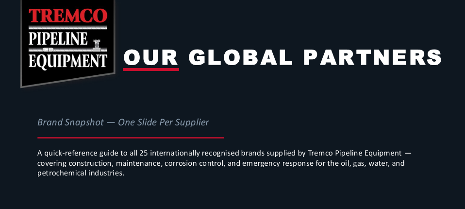 Tremco Pipeline Equipment Capability Statement