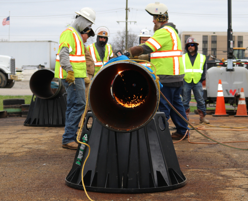 DuraPlas being used during construction